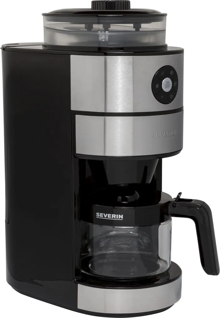 Severin KA 4811 Filterkaffeemaschine Mit Mahlwerk Für 6 Tassen Edelstahl Schwarz – Bild 4