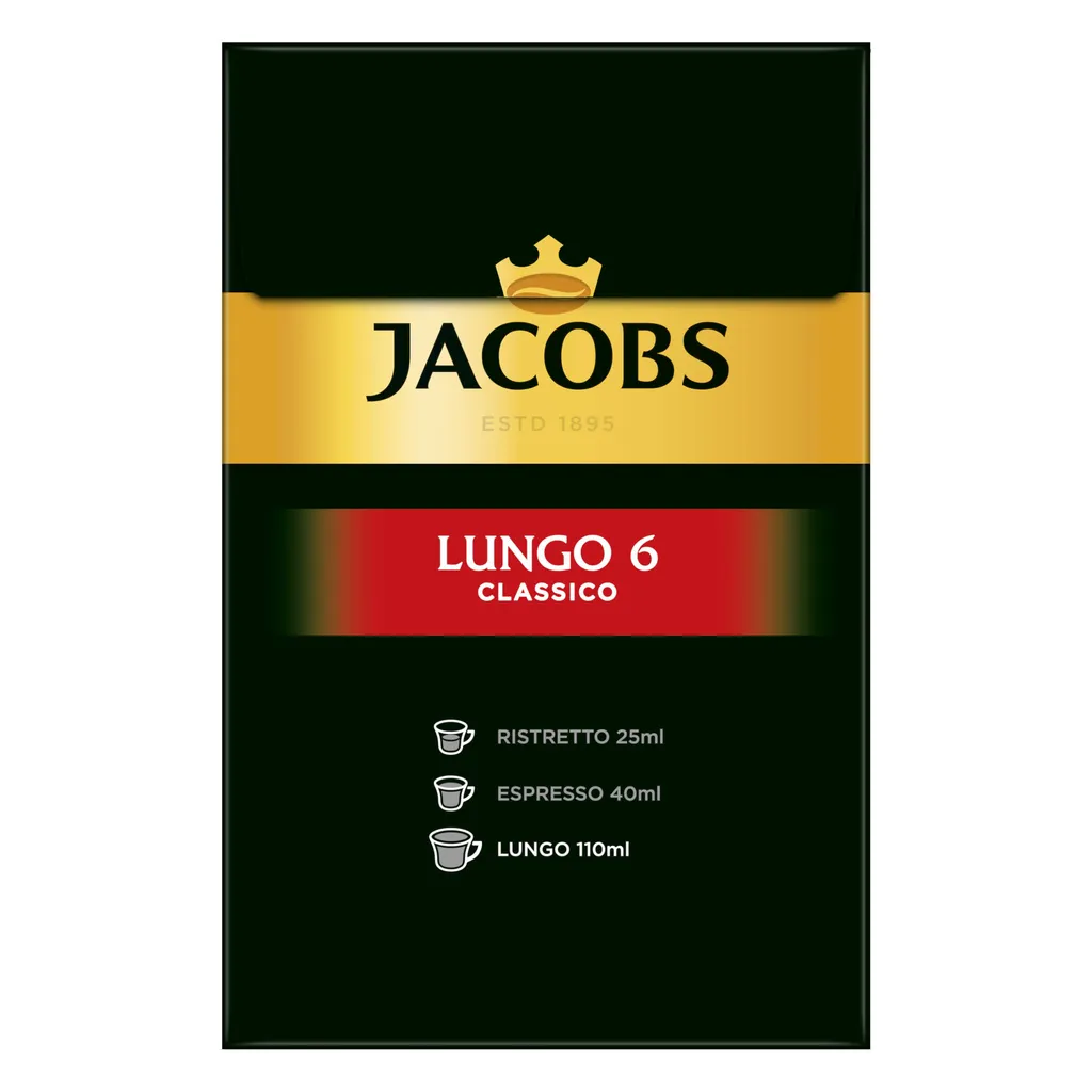 JACOBS Kapseln Lungo Classico 5 X 40 Nespresso®* Kompatible Kaffeekapseln – Bild 6