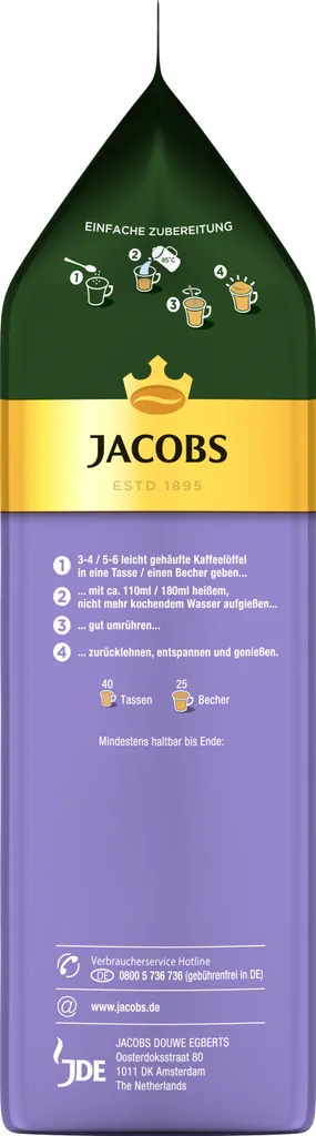 Jacobs Milka Cappuccino Choco Nuss Aromatisiertes Getränkepulver 500g – Bild 3