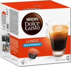 Nescafé® Nescafé Dolce Gusto Lungo Decaffeinato Entkoffeiniert | 16 Kaffeekapseln