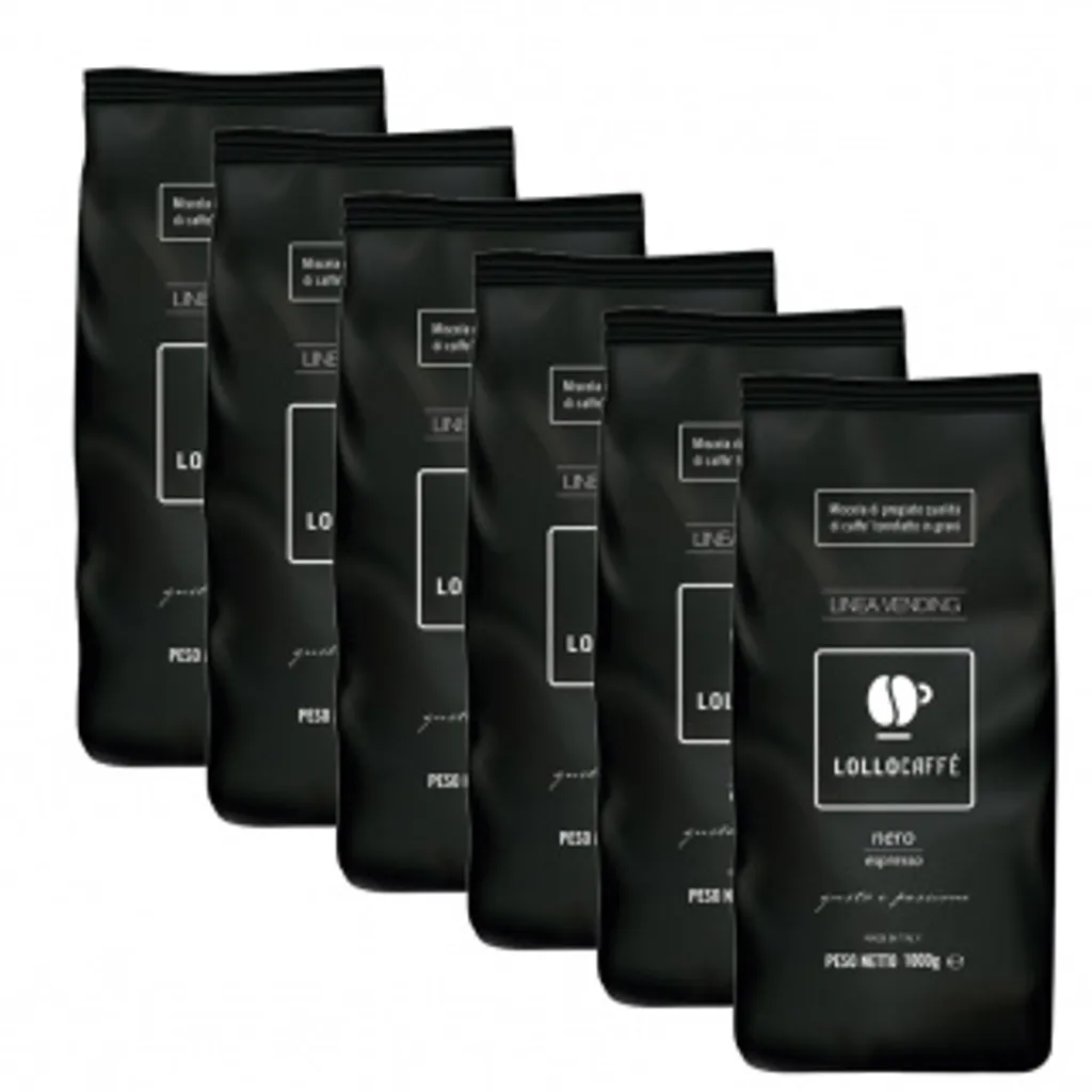 Kaffeebohnen Espresso Schwarz Lollo Caffè 1 Kg X 6 - Lollo Caffè