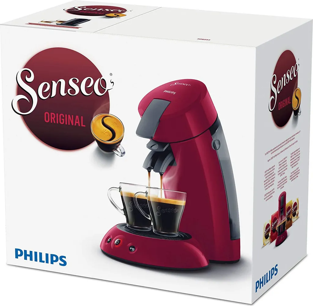 Philips Senseo Kaffeepadmaschine HD 6553/80 Original, Farbe Rot – Bild 3
