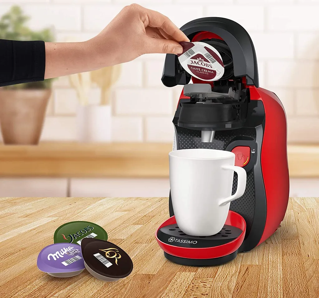 TASSIMO Kaffeekapselmaschine Happy TAS1003, Rot – Bild 12