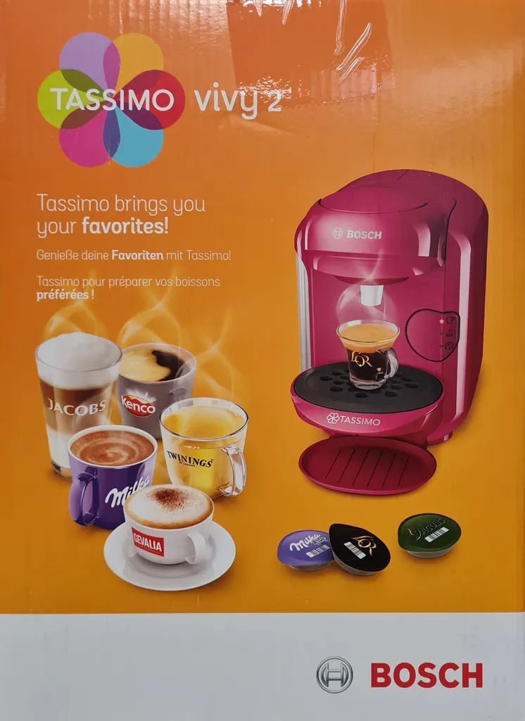 Bosch Tassimo Vivy2 Kapselmaschine TAS1401, Kompaktes Design, Vollautomatisch, Geeignet Für Alle Tassen - Pink – Bild 10