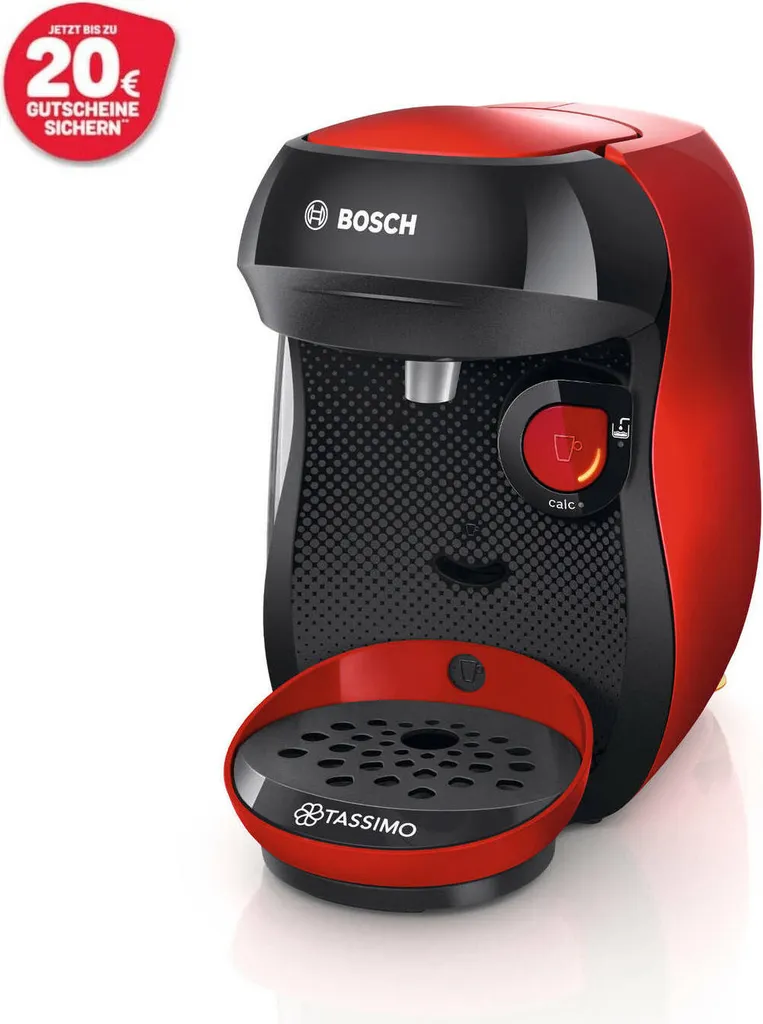 TASSIMO Kaffeekapselmaschine Happy TAS1003, Rot – Bild 3