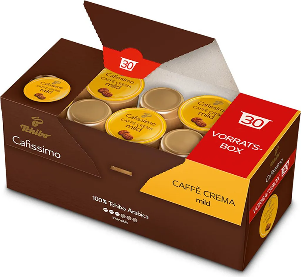 Tchibo Cafissimo Caffè Crema Mild Kapseln, 30 Stück