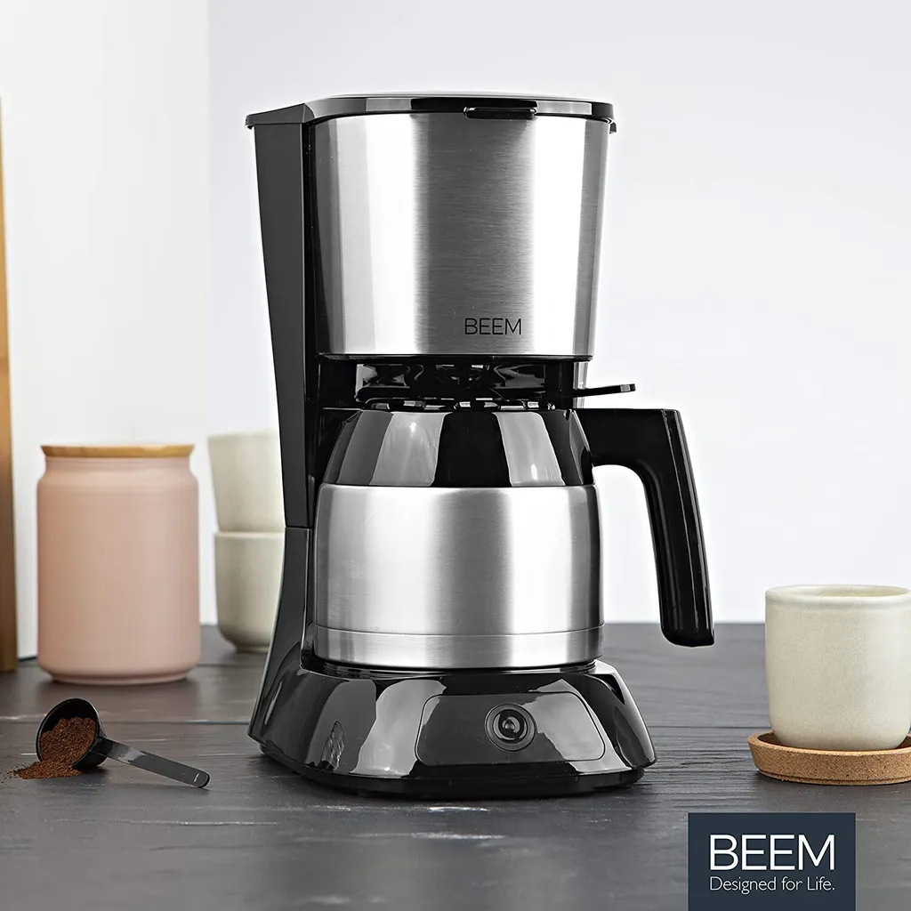 BEEM Filter Kaffeemaschine Thermo Permanentfilter 900W Filterkaffee Edelstahl – Bild 12
