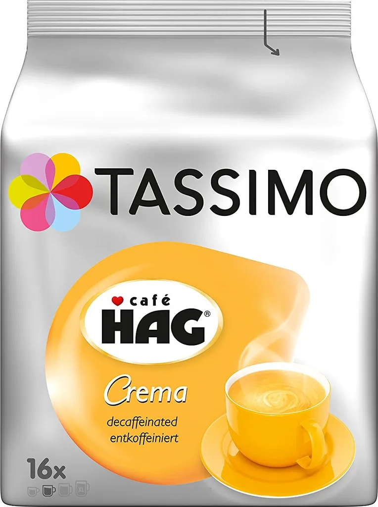 TASSIMO Café HAG Entkoffeiniert 5er Pack T Discs Kaffee Kapseln 5 X 16 Getränke – Bild 2