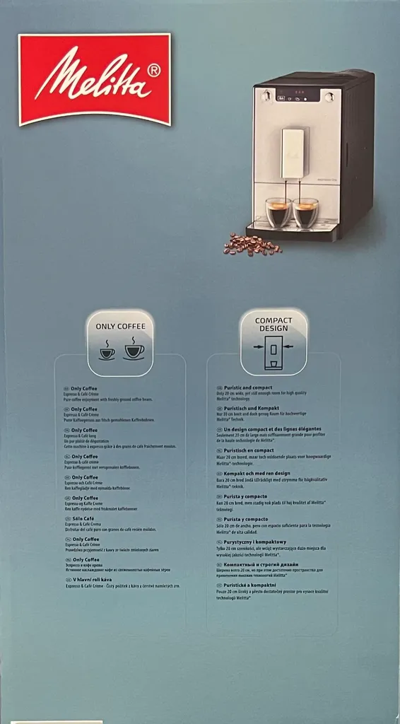 Melitta EspressoLine E950-213 Kaffeevollautomat, Silber/Schwarz â Bild 3