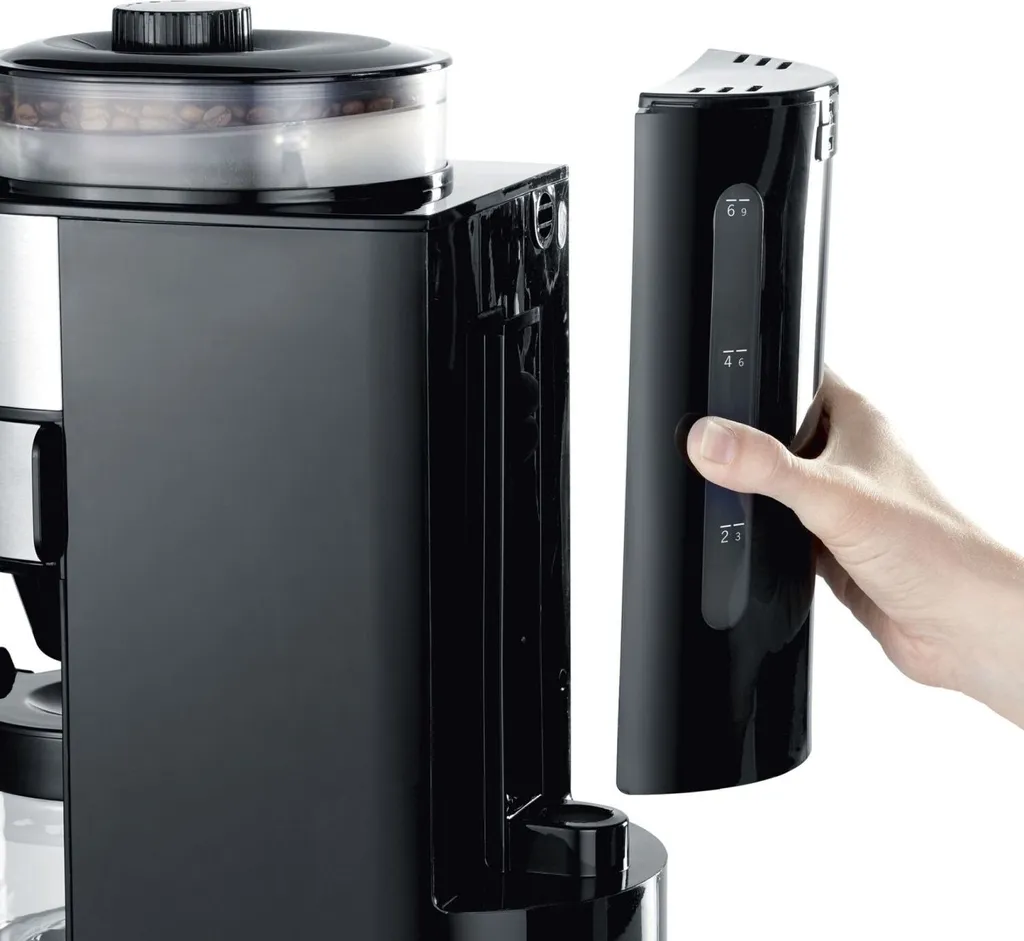 Severin KA 4811 Filterkaffeemaschine Mit Mahlwerk Für 6 Tassen Edelstahl Schwarz