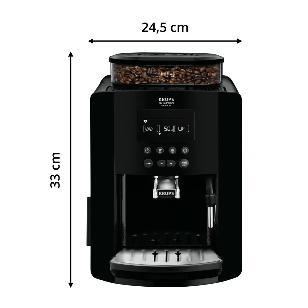 Krups Kaffeevollautomat Quattro Force EA817K Espresso Display Plus Reinigungs-/Pflegeset – Bild 8