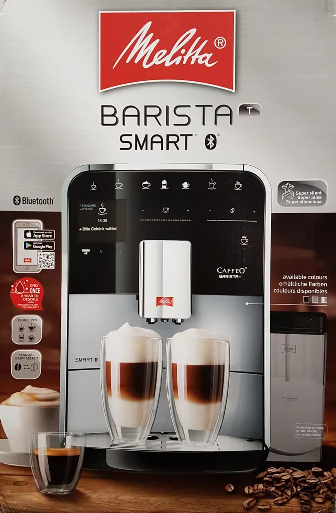 Melitta Caffeo Barista T Smart F831-101 Kaffeevollautomat, Smartphone-Steuerung, Silber – Bild 20