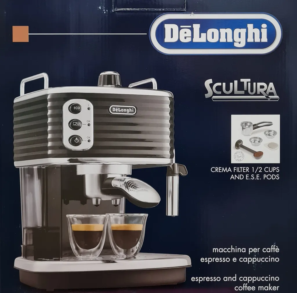 De'Longhi DeLonghi ECZ351BK Scultura Espressomaschine Siebträger Schwarz – Bild 3