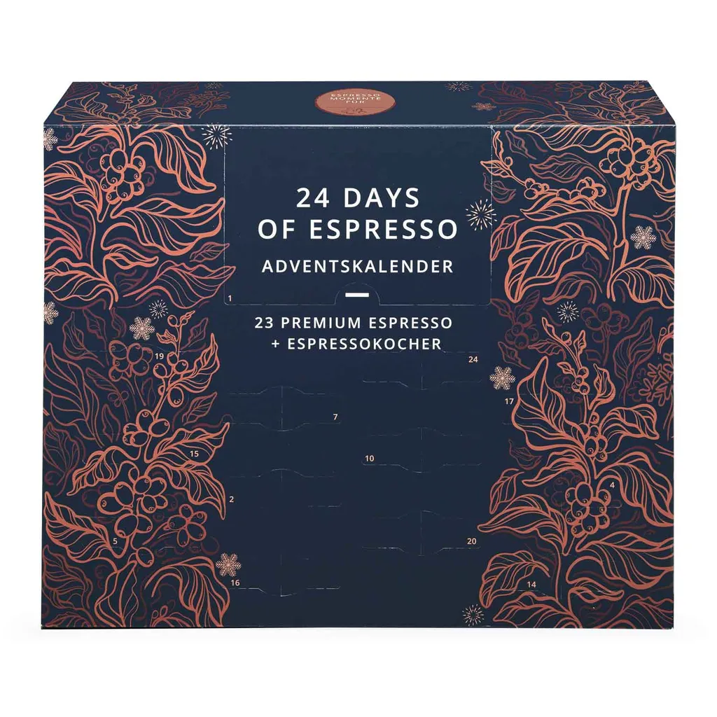 Kaffee Adventskalender "Espresso" Inkl. Espressokocher – Bild 5