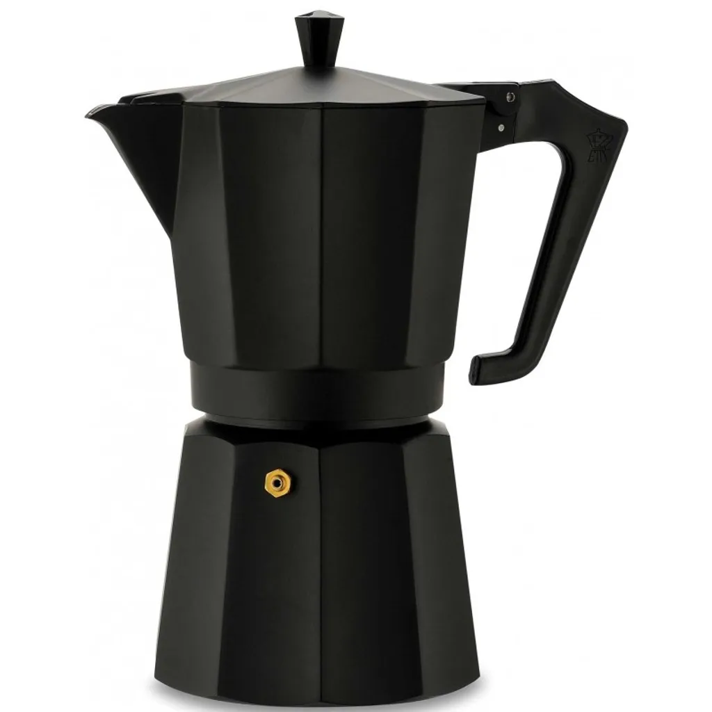 Pezzetti Espressokocher Italexpress 6 Tassen Aluminium Schwarz