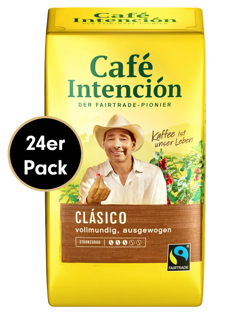 Kaffee-Mega-Sparpaket CLÁSICO Von Café Intención, 24x500g Gemahlen