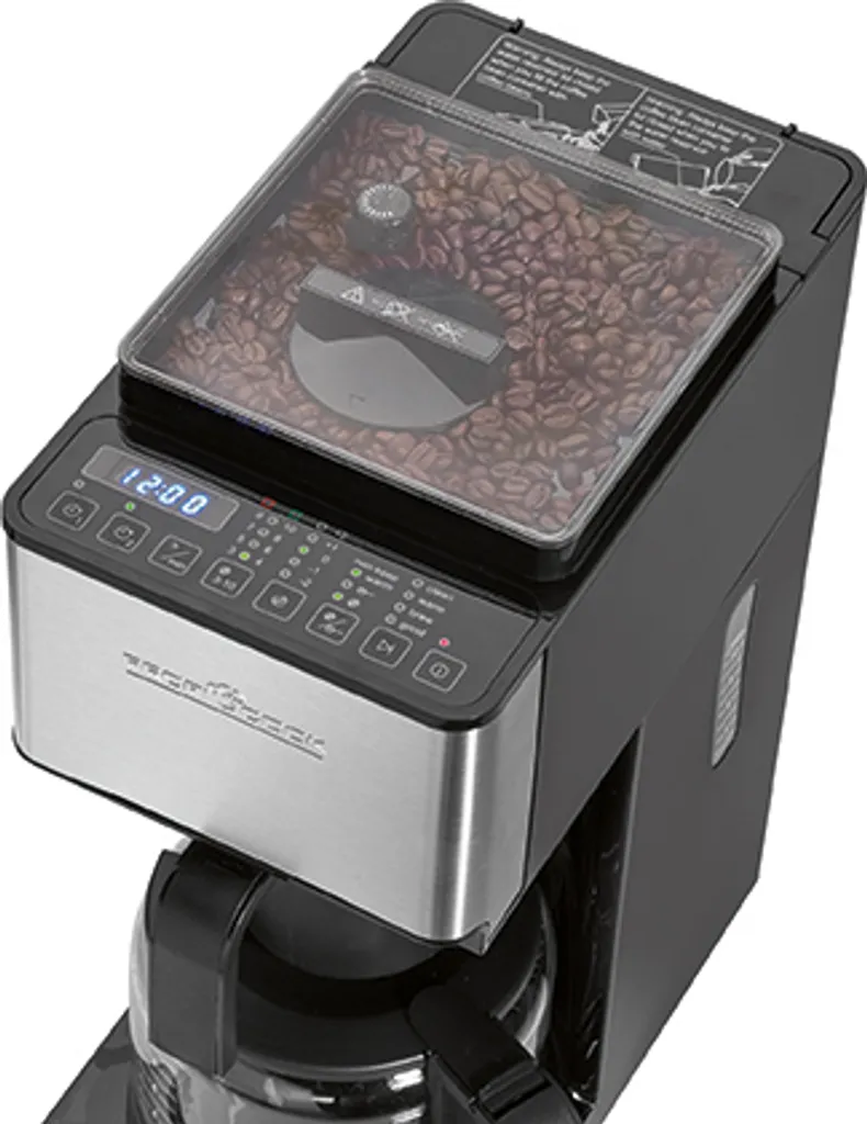 ProfiCook Kaffeeautomat Mit Mahlwerk PC-KA 1138 Edelstahl/schwarz Für 8-10 Tassen – Bild 3