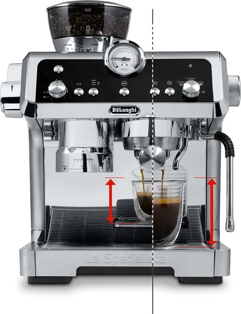 De'Longhi Delonghi EC 9355.M La Specialista Prestigio Siebträger-Espressomaschine Silber – Bild 4