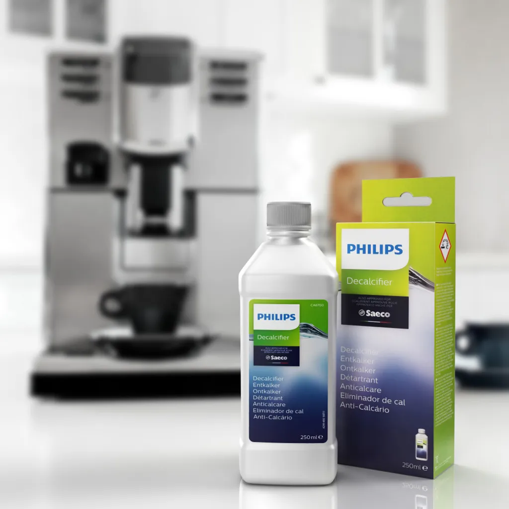 Philips Set Für Saeco/Philips Espressomaschinen: Aquaclean Wasserfilter CA6903/10, Entkalker CA6700/10, Entfettungstabletten CA6704/10 – Bild 5
