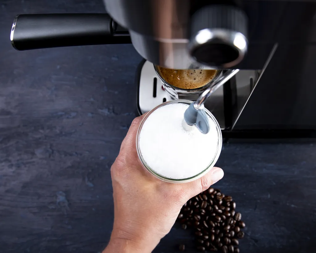 GASTRONOMA 18110001 Espressomaschine Baristo. Siebträgermaschine Mit 15 Bar Druck Und Milchaufschäumer – Bild 12