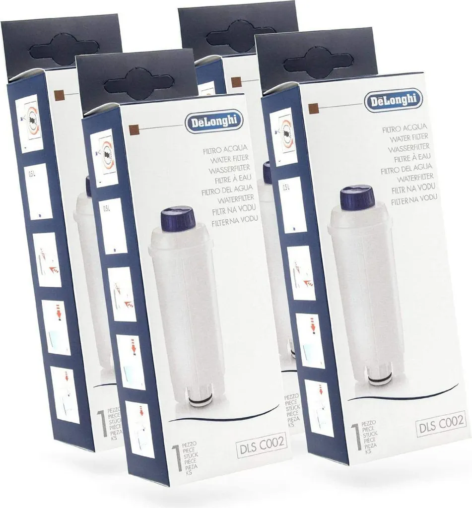 De'Longhi 4x DeLonghi DLS C002 Wasserfilter Für ESAM, ECAM, BCO EC Kaffeevollautomaten – Bild 3
