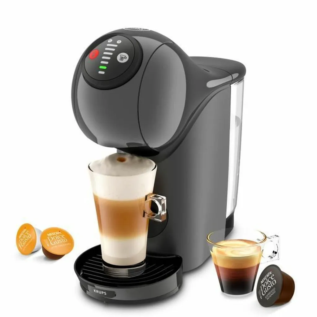 KRUPS NESCAFE DOLCE GUSTO YY4893FD KAPAKE MACHINE + 2 Kisten Espresso- Und Macchiato -Kapseln + Becher Starbucks, Kompakt, Anthrazit – Bild 3