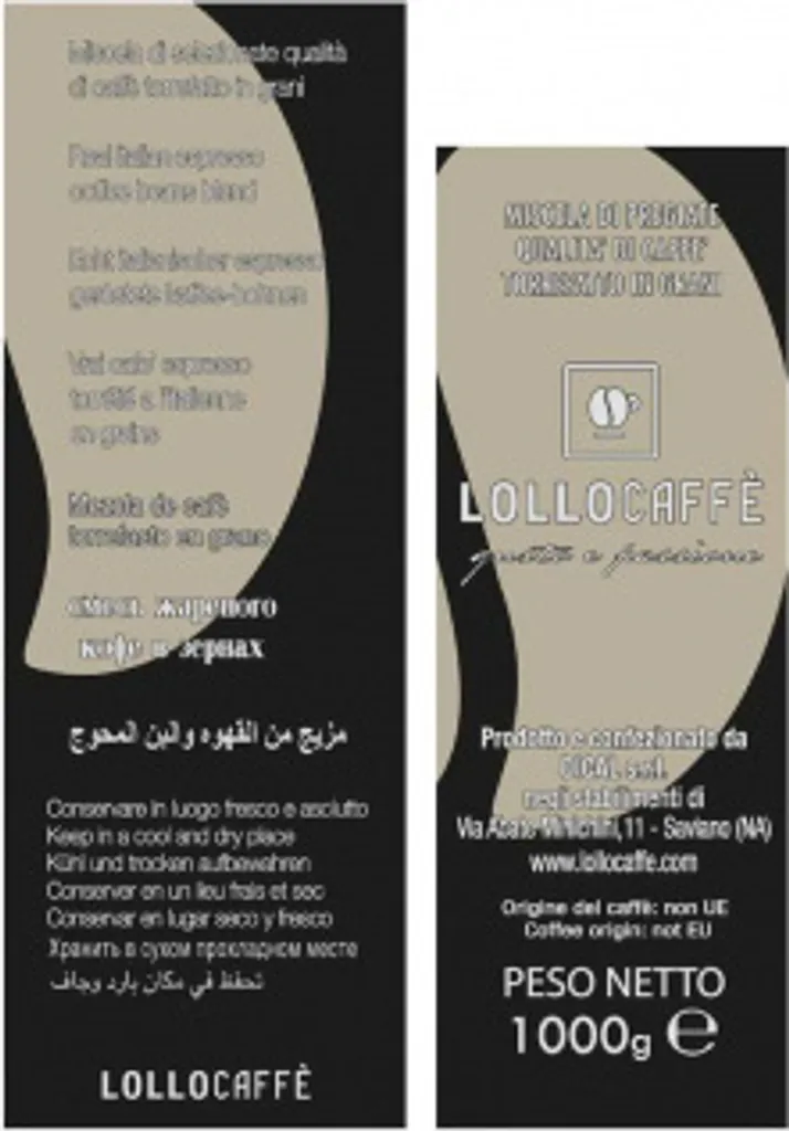 Kaffeebohnen Espresso Schwarz Lollo Caffè 1 Kg X 6 - Lollo Caffè – Bild 3