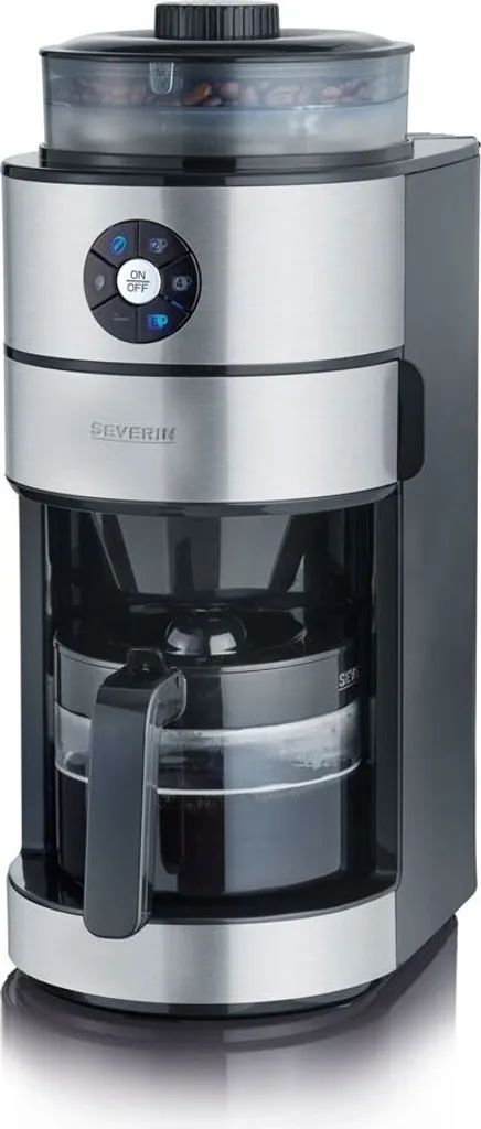 Severin KA 4811 Filterkaffeemaschine Mit Mahlwerk Für 6 Tassen Edelstahl Schwarz – Bild 7