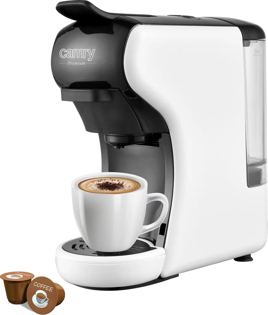Adler Camry CR 4414 Multi-Espressomaschine Mit 5 Kapselkaffeeeinsätzen 19 Bar Pumpendruck – Bild 2