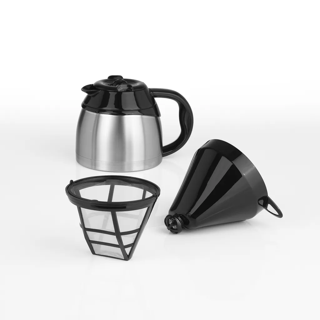 BEEM Filter Kaffeemaschine Thermo Permanentfilter 900W Filterkaffee Edelstahl – Bild 5