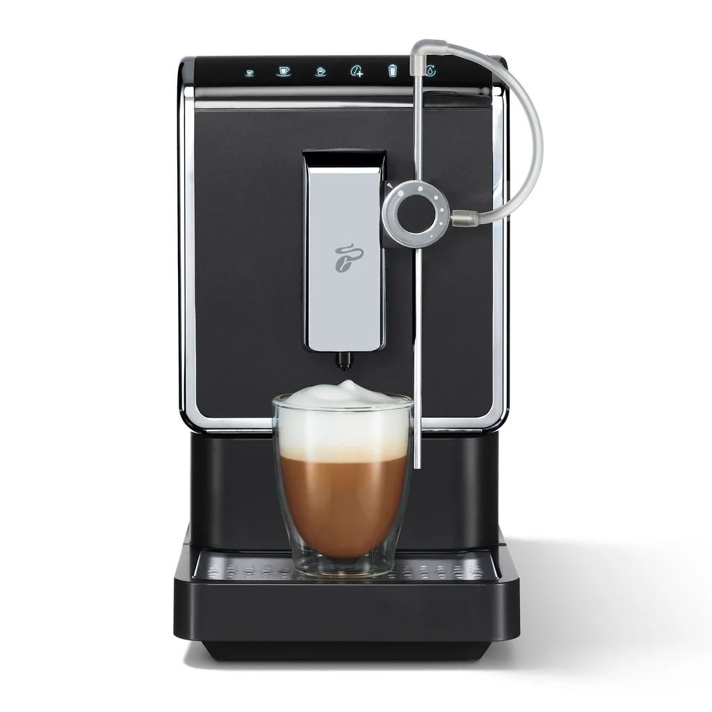 Tchibo Kaffeevollautomat Esperto Pro Mit One Touch Funktion Für Caffè Crema, Espresso, Cappuccino Und Milchschaum, Anthrazit – Bild 2