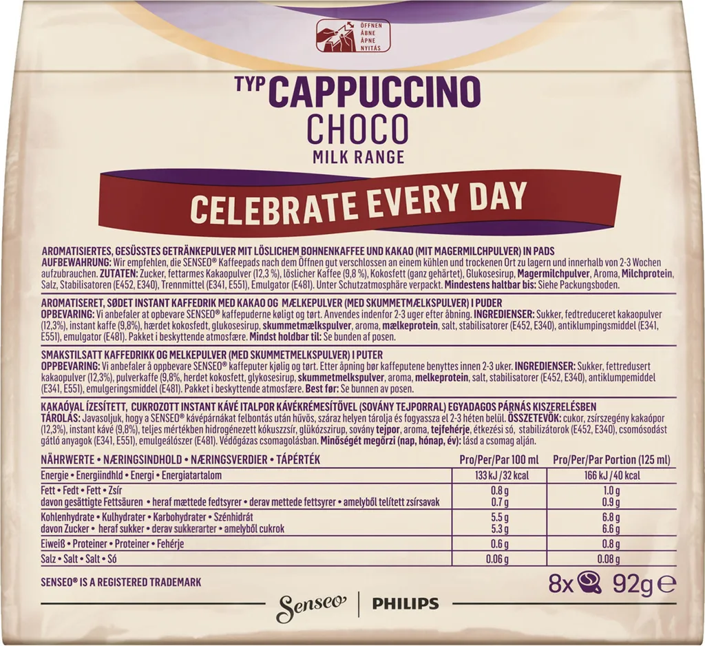 Senseo Cappuccino Choco | 8 Kaffeepads