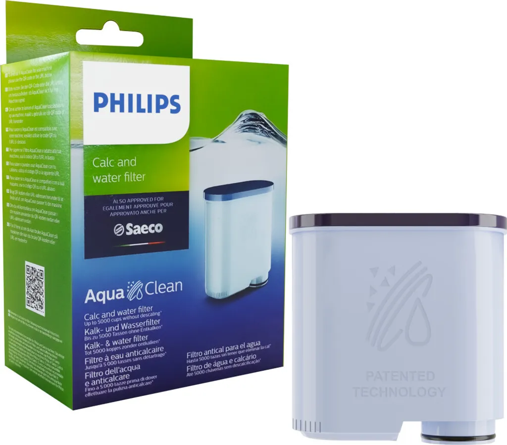 Philips Set Für Saeco/Philips Espressomaschinen: Aquaclean Wasserfilter CA6903/10, Entkalker CA6700/10, Entfettungstabletten CA6704/10 – Bild 3