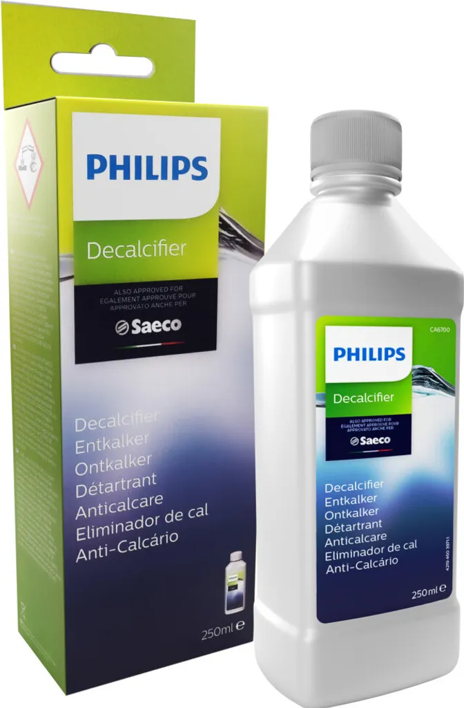 Philips Set Für Saeco/Philips Espressomaschinen: Aquaclean Wasserfilter CA6903/10, Entkalker CA6700/10, Entfettungstabletten CA6704/10 – Bild 2
