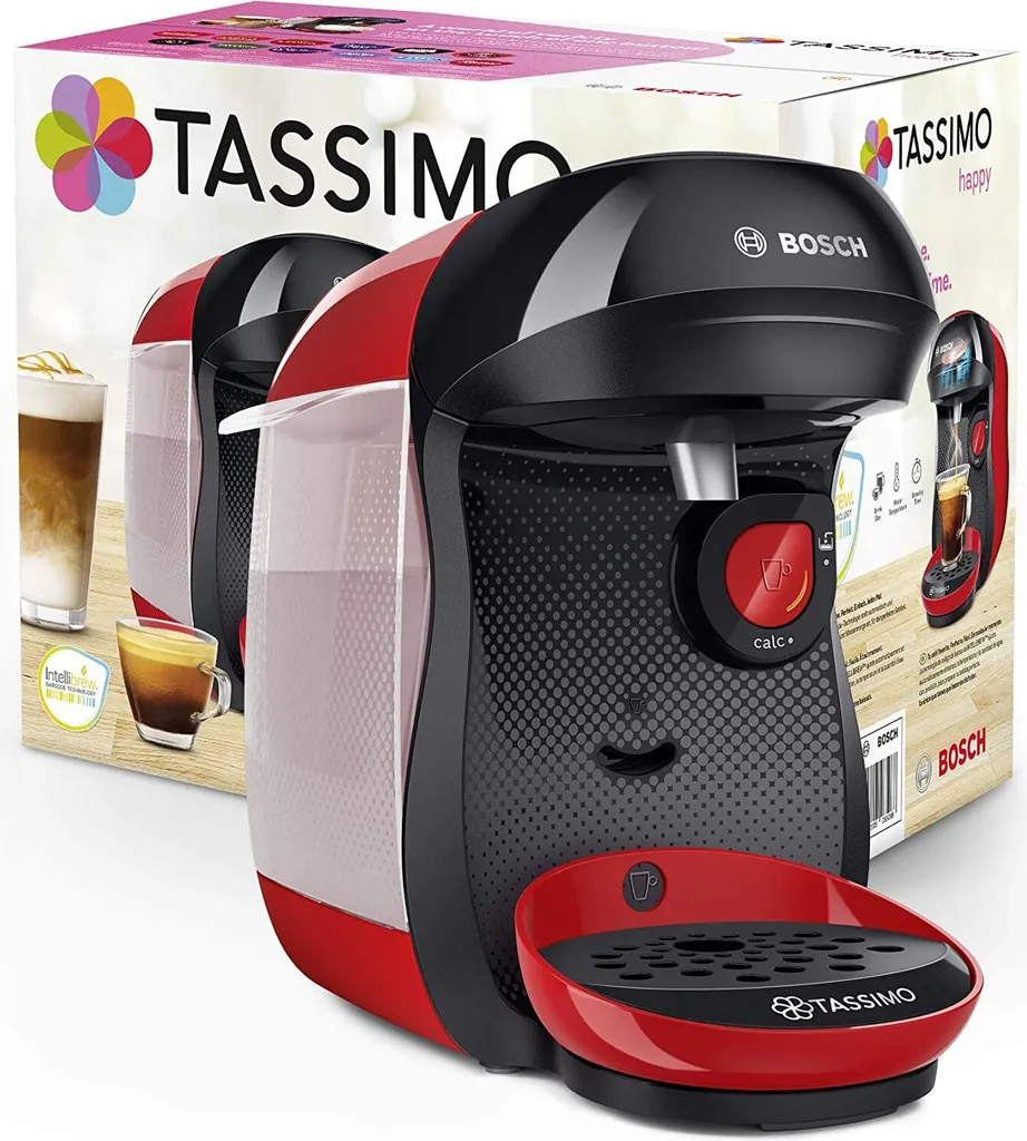 TASSIMO Kaffeekapselmaschine Happy TAS1003, Rot – Bild 10