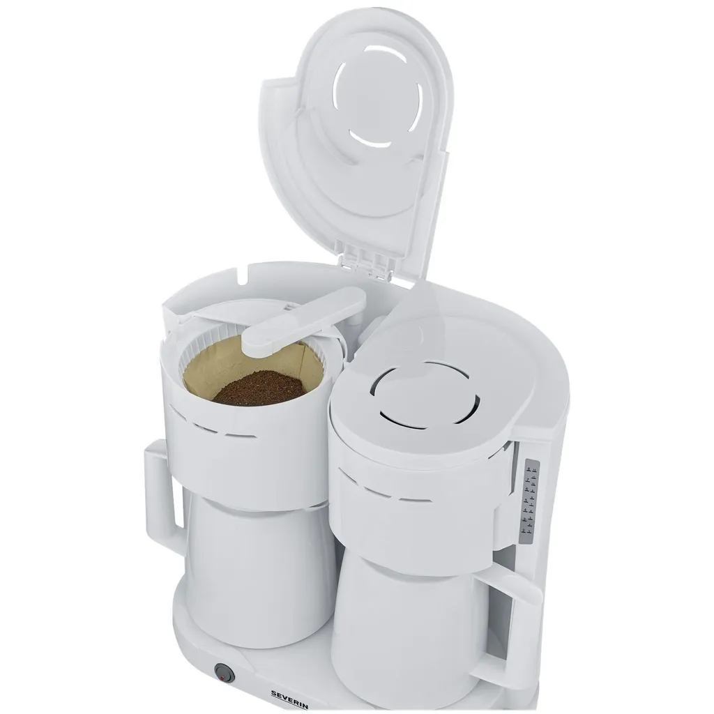 SEVERIN Duo-Filterkaffeemaschine KA 5830 Weiß – Bild 12