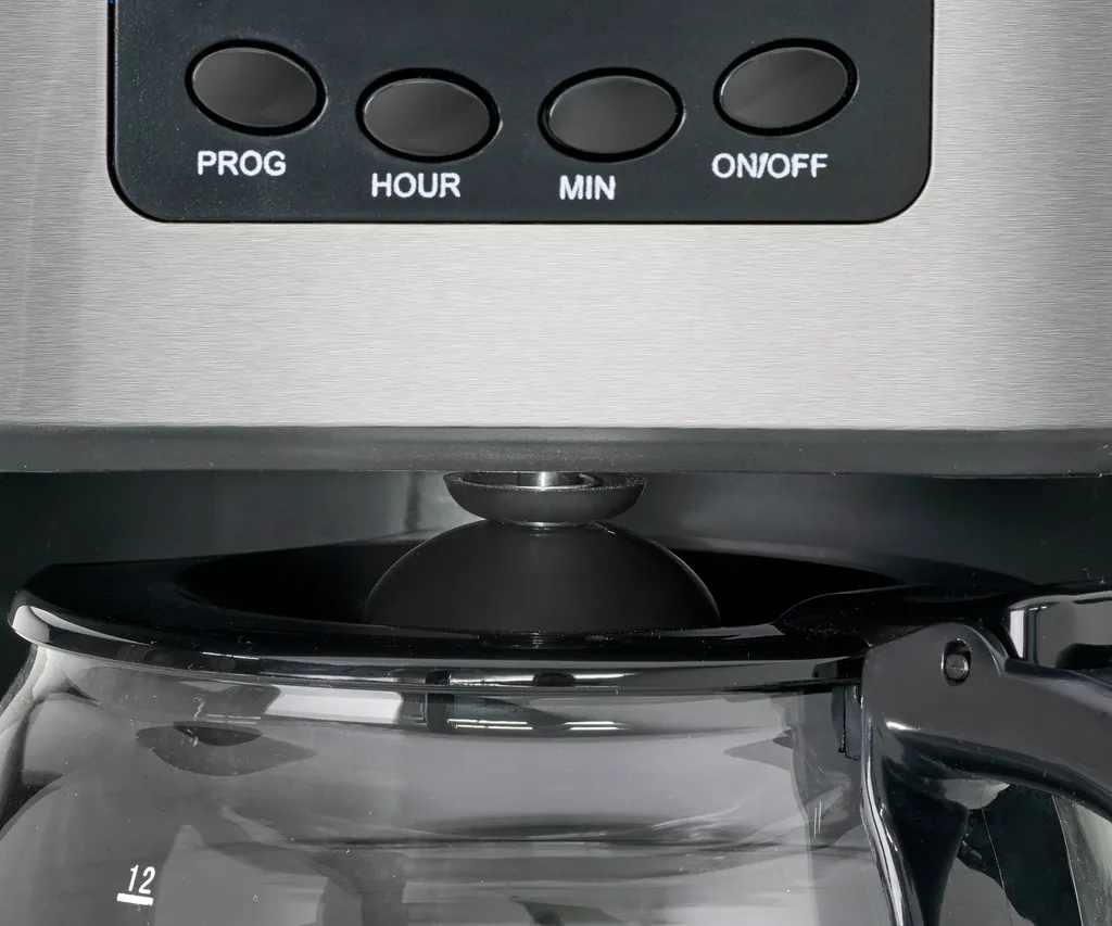 Clatronic KA 3642 Kaffeefiltermaschine Für 12-14 Tassen 1,5 L, Programmierbare 24-Stunden LCD-Digital-Zeitschaltuhr, Edelstahlfront – Bild 4