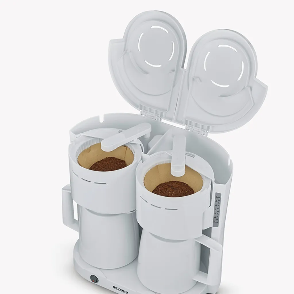 SEVERIN Duo-Filterkaffeemaschine KA 5830 Weiß – Bild 6
