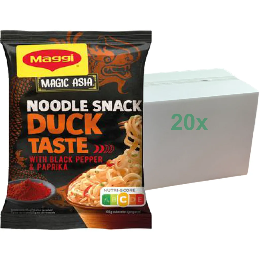 Maggi Magic Asia Nudel Snack Instant Ente (20x62g Packungen)