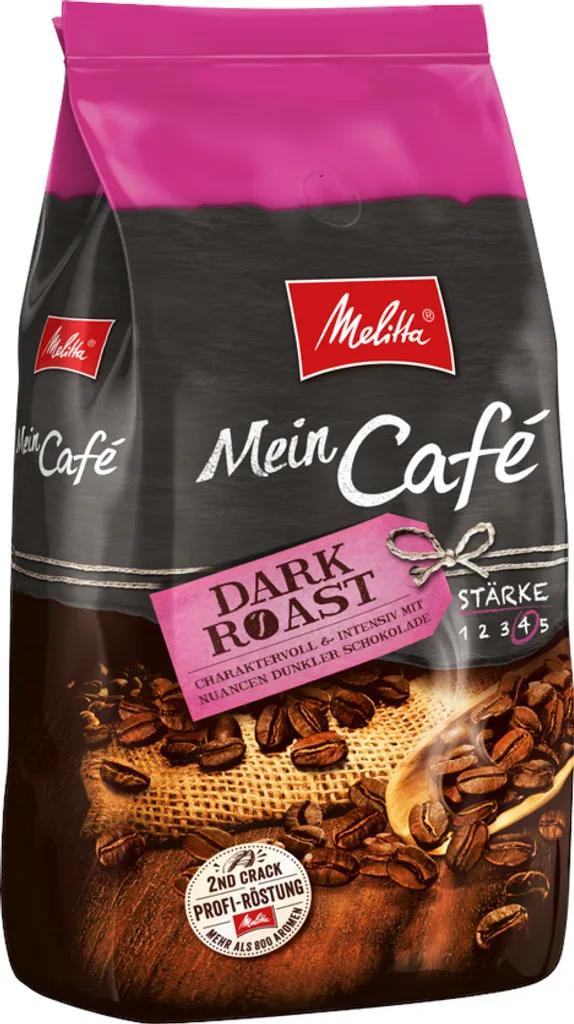 MELITTA Ganze Kaffeebohnen Mein Café Dark Roast 8x1 Kg Charaktervoll Intensiv – Bild 3