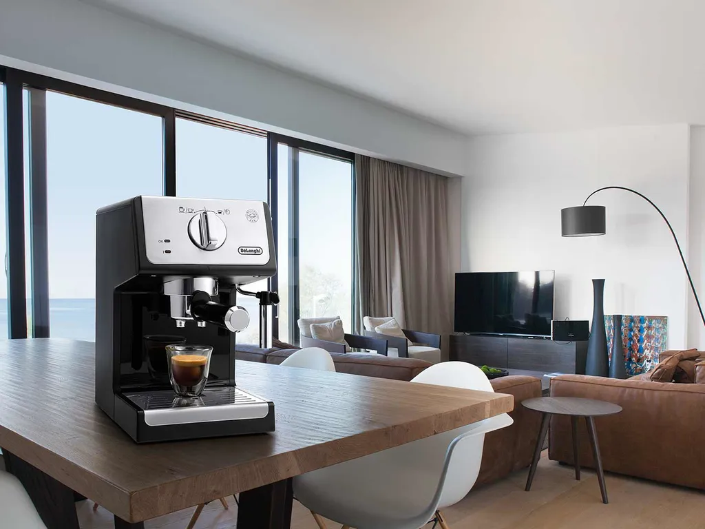 De'Longhi DeLonghi ECP 33.21.BK Siebträger Espressomaschine, Farbe: Schwarz – Bild 4