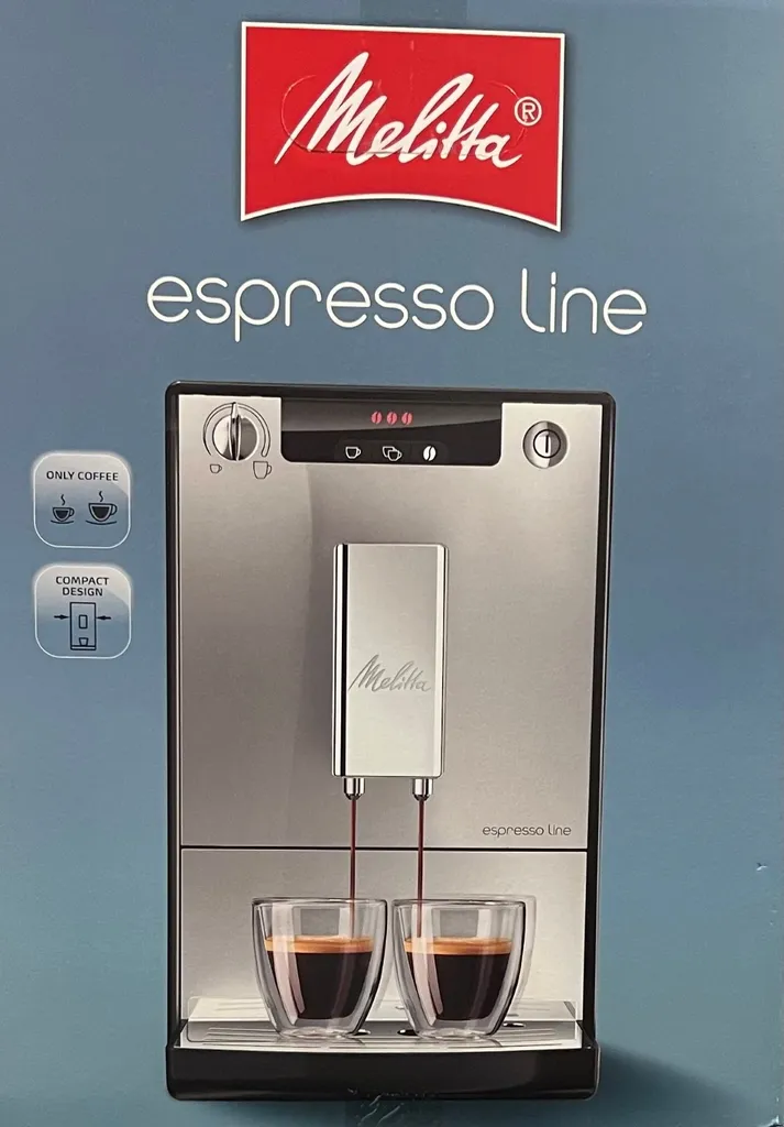 Melitta EspressoLine E950-213 Kaffeevollautomat, Silber/Schwarz â Bild 2