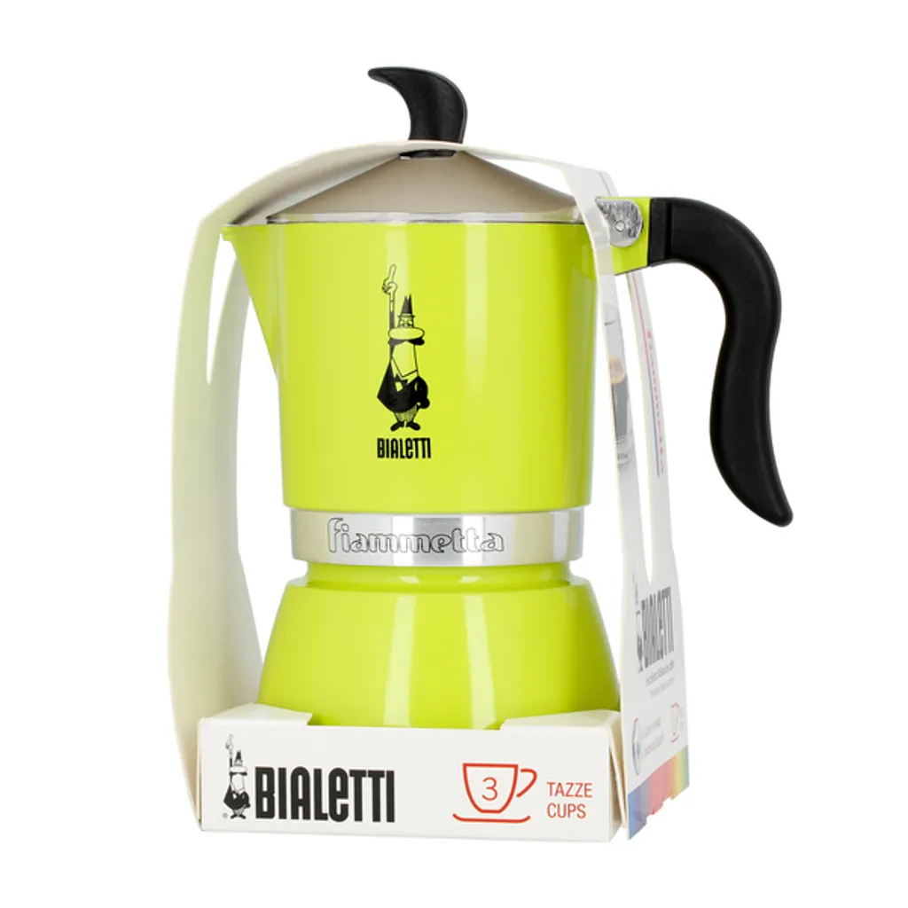 Bialetti Fiammetta, Mokka-Kanne, Gelb, Aluminium, 3 Tassen, Fiammetta, 1 Stück(e) – Bild 3