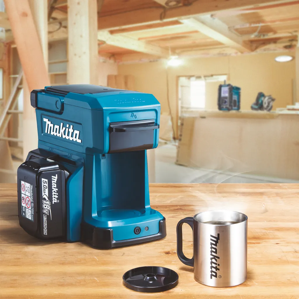 Makita Akku / Netz Tragbare Mobile Kaffeemaschine Caffee DCM501Z 18V 230V – Bild 6