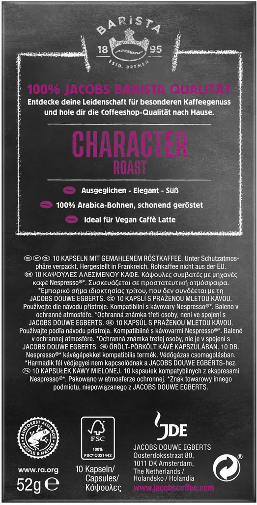 JACOBS Kapseln Barista Editions Character Roast 8 10x10 Nespresso®* Kompatibel – Bild 3