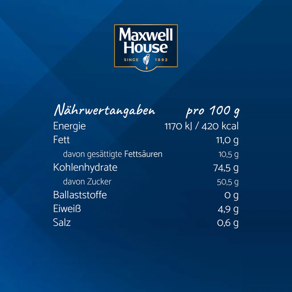 MAXWELL HOUSE Typ Cappuccino Löslicher Kaffee 3 X 500 G Instantkaffee – Bild 7