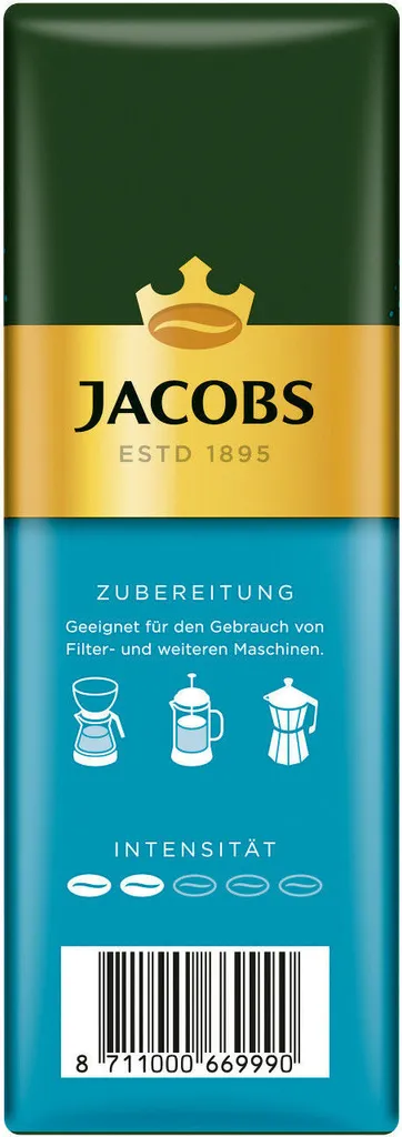 JACOBS Filterkaffee Auslese Mild & Sanft 6 X 500 G Kaffee Gemahlen + 1 Becher+ 1 Dose – Bild 5