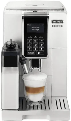 Delonghi ECAM 353.75.W Dinamica Kaffeevollautomat Weiß 1450 Watt 1,8L Tank