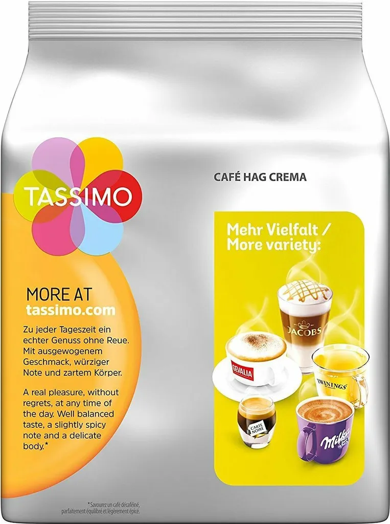 TASSIMO Kapseln Jacobs Krönung XL + Café Hag Entkoffeiniert Je 3x16 Getränke – Bild 5