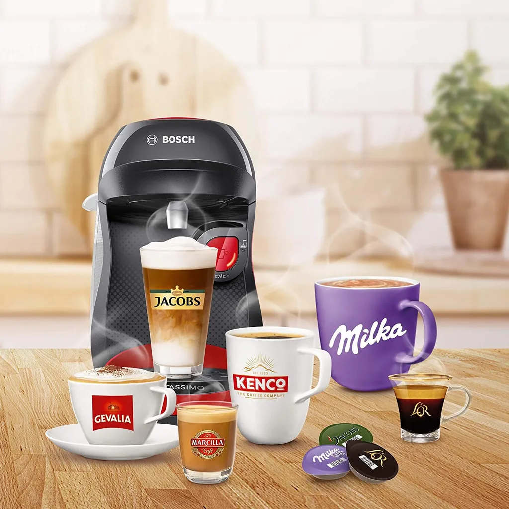 TASSIMO Kaffeekapselmaschine Happy TAS1003, Rot – Bild 11